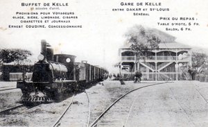车站的明信片在Kelle，c.1908 作者 未知未知